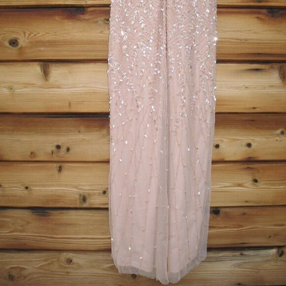 Mac Duggal 35109 Pink Embellished Flutter Sleeve Gown Dress MOB $698 - Picture 12 of 13